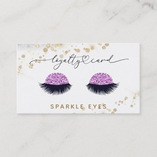 *~* Glam LOGO Gold Eyes QR Visitekaartje (Voorkant)