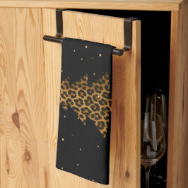 Glam Luipaard Boom Vakantie Theedoek