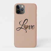 Glam Luipaard Hart Liefde Design Case-Mate iPhone Case (Achterkant)