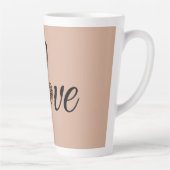 Glam Luipaard Hart Liefde Design Latte Mok (Rechts)