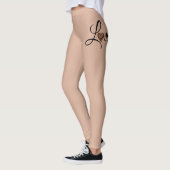Glam Luipaard Hart Liefde Design Leggings (Links)