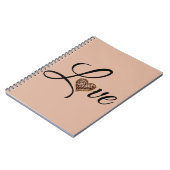Glam Luipaard Hart Liefde Design Notitieboek (Linkerzijde)