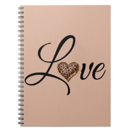 Glam Luipaard Hart Liefde Design Notitieboek