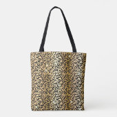Glam-luipspuiten met gouden en zwarte rand afdrukk tote bag (Achterkant)