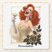 Glam Luxe Feest Glamour Div diva in Goud Personali
