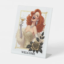 Glam Luxe Feest Glamour Div diva in Goud Personali
