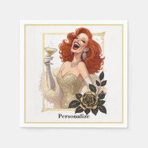 Glam Luxe Feest Glamour Diva in Goud Personaliseer