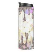 ~* Glam Luxe Girly Glitter Drip Regenboog Hologram Thermosbeker (Geroteerd rechts)