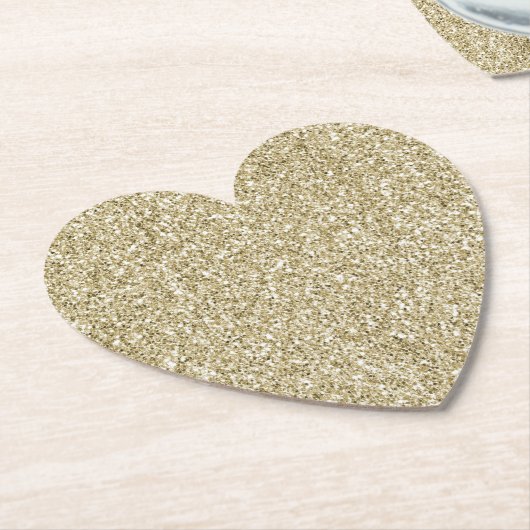 Glam Luxe Glitter Kartonnen Onderzetters (Gekanteld)