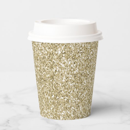 Glam Luxe Glitter         Papieren Bekers (Achterkant)
