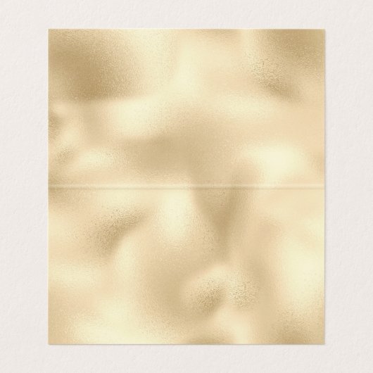 Glam Luxe Gold Glitter Peace Kaart (Binnenkant ongevouwen)