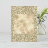 Glam Luxe Gold Glitter Peace