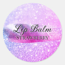 Glam Luxe Paarse Custom Beauty Product Label