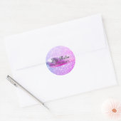Glam Luxe Paarse Custom Beauty Product Label (Envelop)