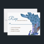 Glam & Luxe Peacock Wedding RSVP Kaartje<br><div class="desc">Glam & Luxe Peacock Wedding RSVP. (1) Klik op de knop "Aanpassen" om deze sjabloon aan te passen. Alle tekststijlen, kleuren en grootten kunnen worden aangepast aan uw behoeften. (2) Als u liever dikkere papieren hebt, kunt u overwegen het type matte papier te kiezen. (3) Neem contact met me op...</div>