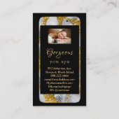 *~* Glam Luxel Telefoon Gold QR LOGO Foto Visitekaartje (Achterkant)