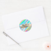 Glam Luxury Faux Holographic Beauty Product Label (Envelop)