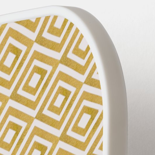 Glam Luxury Monogram personaliz Pickleball Paddle (Links Detail)