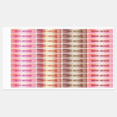 Glam Luxury Roos Gold Waterproof Naam Labels (Vel)