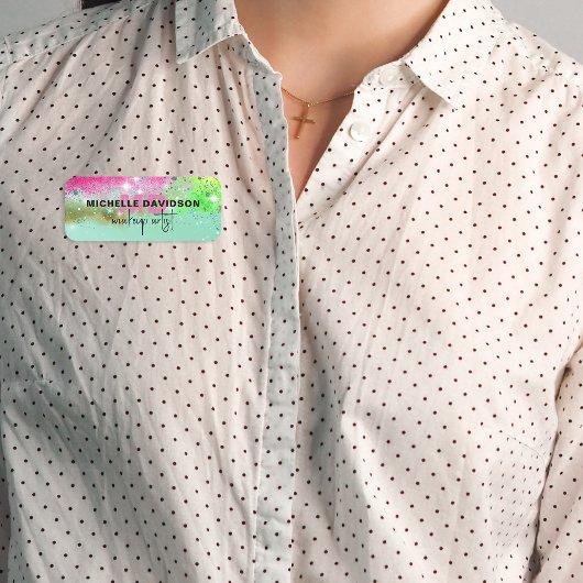 Glam Luxury Trendy Modern Artistic Professional Naamplaatje