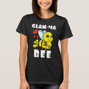 Glam Ma Bee Matching Family Outfit Baby Announceme T-shirt
