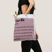 Glam-Ma Dictionary Definition Flowers Lijst Design Tote Bag (Dichtbij)