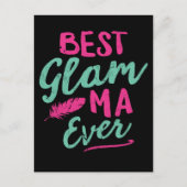 Glam-Ma Grandma Moederdag Briefkaart (Voorkant)