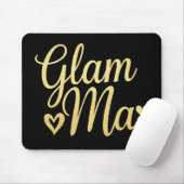 Glam Ma Hart Goud Moeder Oma Moederdag Muismat (Met muis)