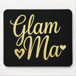 Glam Ma Hart Goud Moeder Oma Moederdag Muismat