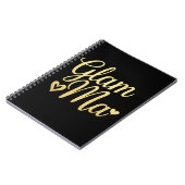 Glam Ma Hart Goud Moeder Oma Moederdag Notitieboek (Linkerzijde)