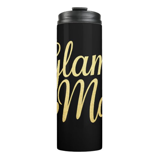 Glam Ma Hart Goud Moeder Oma Moederdag Thermosbeker (Voorkant)
