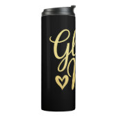 Glam Ma Hart Goud Moeder Oma Moederdag Thermosbeker (Gedraaid links)