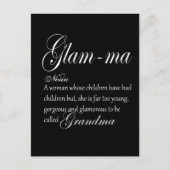 GLAM MA oma-definitie Briefkaart (Voorkant)