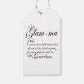 GLAM MA oma-definitie Cadeaulabel (Voorkant)