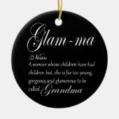 GLAM MA oma-definitie Keramisch Ornament (Voorkant)