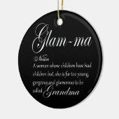 GLAM MA oma-definitie Keramisch Ornament (Links)