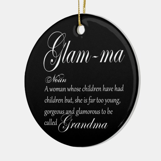 GLAM MA oma-definitie Keramisch Ornament (Links)