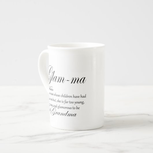 GLAM MA oma-definitie Porselein Kop (Links)