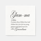 GLAM MA oma-definitie Servet (Voorkant)