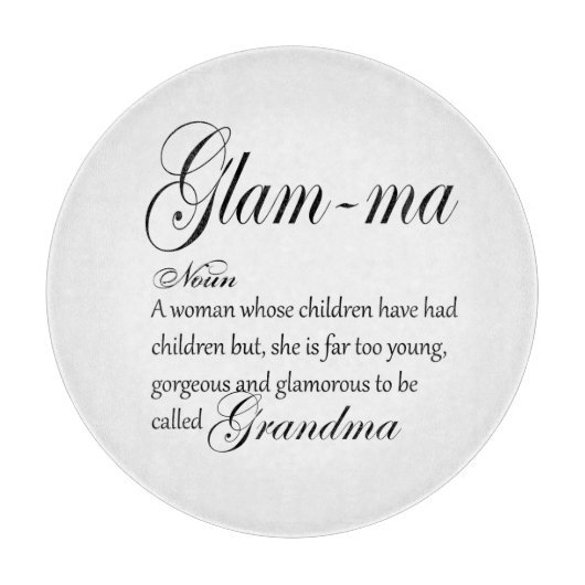 GLAM MA oma-definitie Snijplank (Voorkant)