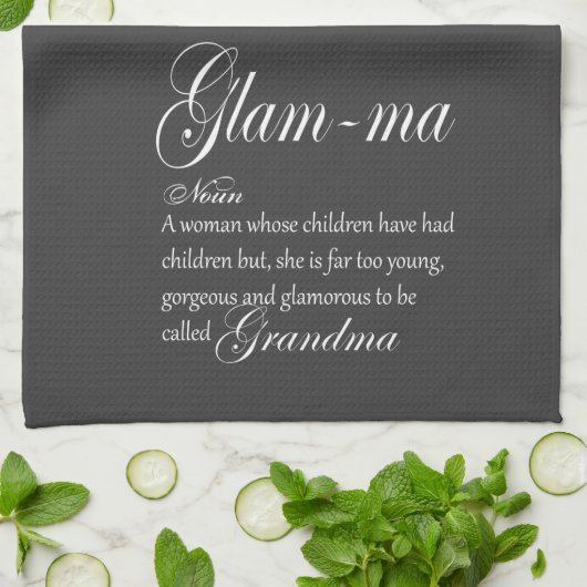 GLAM MA oma-definitie Theedoek (Gevouwen)