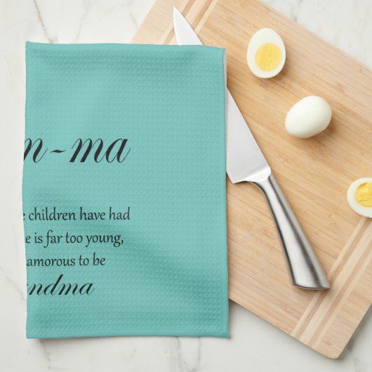 GLAM MA oma-definitie Theedoek (Quarter Fold)
