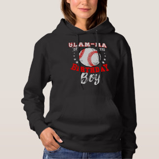 Glam Ma van de Verjaardags Jongen Honkbal Thema Da Hoodie