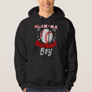 Glam Ma van de Verjaardags Jongen Honkbal Thema Da Hoodie