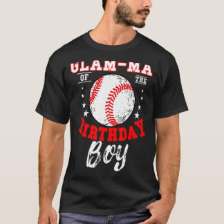 Glam Ma van de Verjaardags Jongen Honkbal Thema Da T-shirt