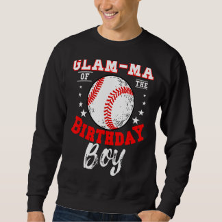 Glam Ma van de Verjaardags Jongen Honkbal Thema Da Trui