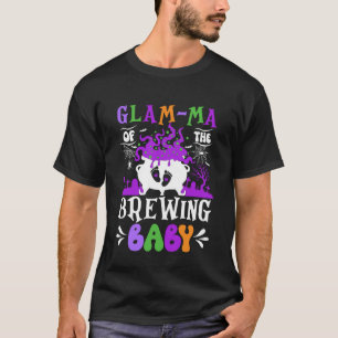 Glam ma van The Brewing Baby Oma te worden Hallowe T-shirt