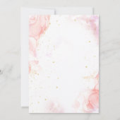 Glam Make-up Girl Verjaardagsfeest Pink Spa Party Kaart (Achterkant)