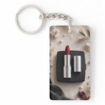 Glam Make-up Liefhebber Acrylsleutelhanger