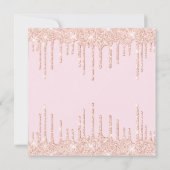 Glam make-up meisje verjaardag bedankkaart (Achterkant)